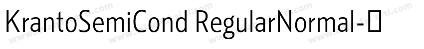 KrantoSemiCond RegularNormal字体转换